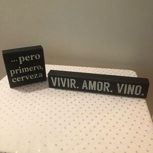 Wooden Bar Signs